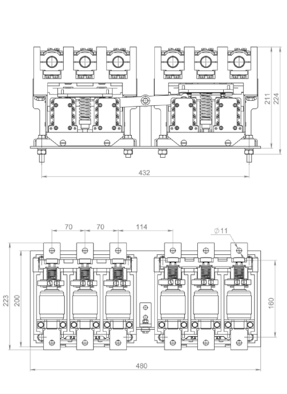 купить Контактор вакуумный КВ 1,14 4/400-Р У3 Реверс