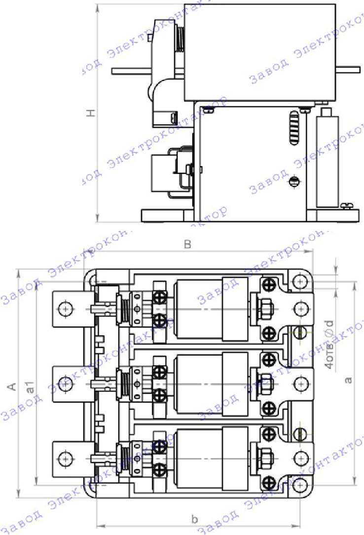 купить Контактор вакуумный КВ1-160-3В3